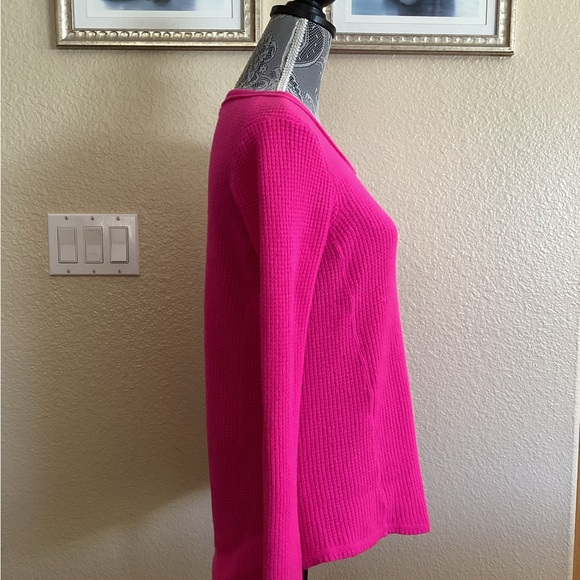 Aqua 100% Cashmere Hot Pink Scoop Neck Sweater From Bloomingdale's - Picture 4 of 10